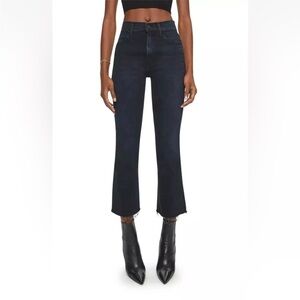Women’s MOTHER The Hustler Ankle Fray Jeans Wash Night In Paris